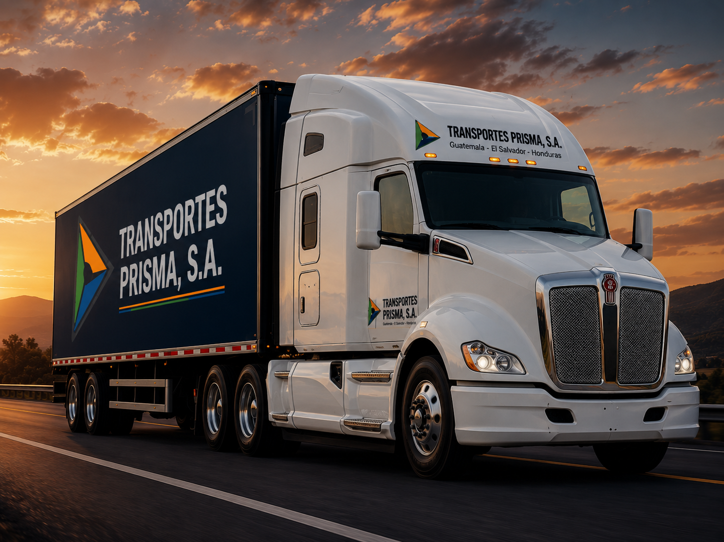Flota de trailers Transportes Prisma — 20 toneladas Guatemala
